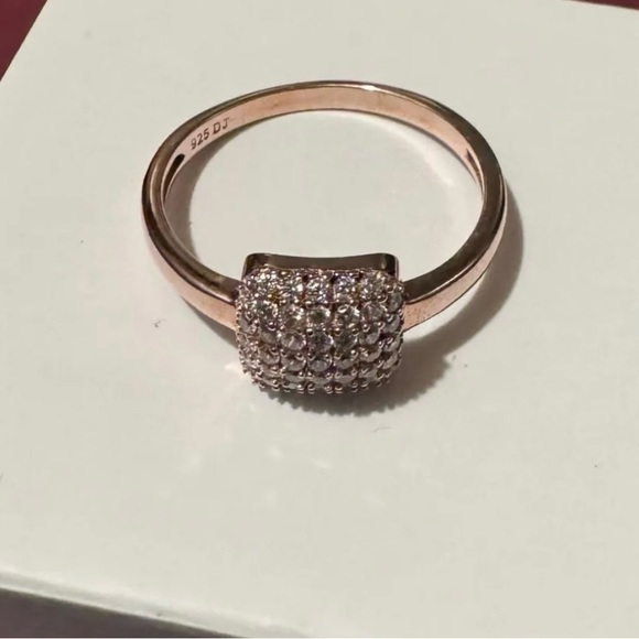 BELLA LUCE (R) 0.80CTW CZ ETERNO(TM) ROSE RING (0.42CTW DEW) - Picture 2 of 5